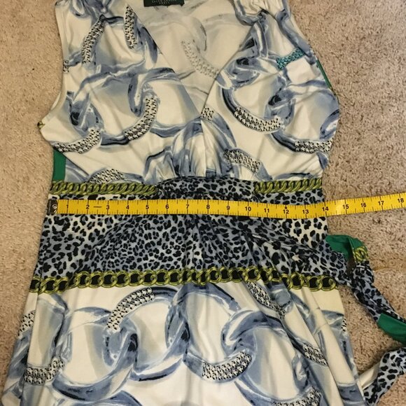 Lauren Ralph Lauren Leopards Diamond Rings and Gold Chain High Waist Max… - Picture 14 of 16